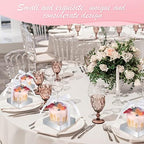 Thenshop 50 Pcs Clear Cupcake Boxes Individual 3.5 Inch, Silver - Image 5