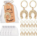 24PCS Horseshoe Key Chain Cowboy Party Favor Wedding Key Rings Gift or Souvenir for Guests, Horse Birthday Party Favors Bridal Shower, Wedding Party or Cowgirl Baby Shower Decorations by WxzumgPARTYFAVORS