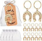 24PCS Horseshoe Key Chain Cowboy Party Favor Wedding Key Rings Gift or Souvenir for Guests, Horse Birthday Party Favors Bridal Shower, Wedding Party or Cowgirl Baby Shower Decorations by WxzumgPARTYFAVORS