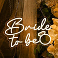 Britrio Bride to Be Neon Sign for Bridal Shower Bachelorette Party Backdrop by Britrio