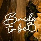 Britrio Bride to Be Neon Sign for Bridal Shower Bachelorette Party Backdrop by Britrio