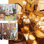 Efavormart 2 Sets of Large Metallic Gold Bird Cage Wedding Centerpiece Table Party Decor All Occasions - 9",13" Tall - Image 5