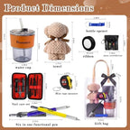 4 Sets Baby Shower Prizes for Men with Nail Clippers Towels Bottle Opener Cups Pens Tape Measure Screwdriver Ribbons Gift Bags Applicable Baby Shower Prizes for Game Winners - Image 6