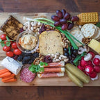 Rectangular Wood Cake Stand, Rustic Square Cake Dessert Display Platter, Tall Tierd Footed Cake Plate, Large Charcuterie Board, Wedding Birthday Party Holiday Christmas Essentials 17 x 11.8 x 2.8 Inch - Image 6
