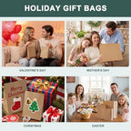 METRONIC Brown Paper Gift Bags 5.25x3.75x8 inch Small Bulk 200 Pack - Image 6