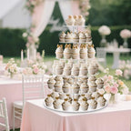 6 Tier Large Cupcake Stand, Tiered Acrylic Cupcake Holder for 80 Cupcakes - Image 2