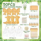 50Pcs Boots or Bows Gender Reveal Decor Western Baby Shower Prizes for Game - Image 4