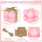 30 Sets Mini Bubble Candles Wedding Favors for Guests, 1.6" Soy Wax Candle - Image 2