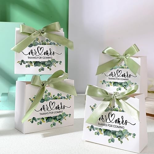 Seajan 60 Pcs Wedding Favor Bags with Ribbon, Thank You Gift Bags Party - Image 4