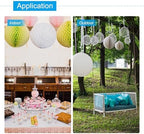 PATIKIL 10pcs 14" Honeycomb Balls Tissue Paper Pom Poms, Party Hanging Paper Honeycomb Balls Decoration for Birthday Wedding Home Backdrop Decor, Khaki - Image 6