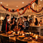 Chunky Halloween Paper Chain Garland Strip Orange Black 500 Sheets 3 x 8 in - Image 6