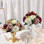 10Pcs Rose Balls for Centerpieces (Burgundy & Dusty Rose & White) - Image 6