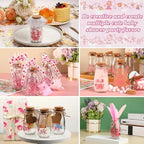 Sieral 48 Pcs 3.4 oz Small Glass Bottles Favor Jars with Cork Lids Baby Shower Decorative Milk Jar for Party Candy Decorations Souvenirs (It's a Girl) - Image 6