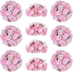 Pink Flowers Balls for Centerpieces: 15.7in Diam, 10 Pcs by CreatedforWeddingsandHome