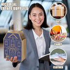 Colarr 50 Pcs House Shaped Gift Bag Real Estate Agent Supplies, Blue - Image 6