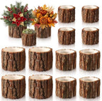 12 Pcs Wooden Vase for Centerpieces Wedding Flower, L+m+s by RimCereal