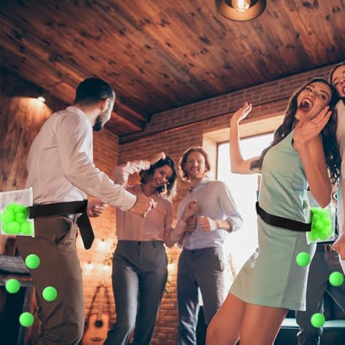 Vinsot 6 Sets Baby Shower Games Twerking Shaking Balls with Belts,Green - Image 3