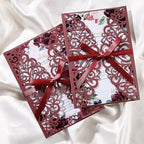 50PCS Personalized Wedding Invitation with Envelopes and Rsvp Cards - Image 7