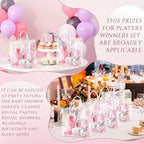 Nuogo 6 Sets New Parent Shower Prizes, Pink Color, Bow Style - Image 6