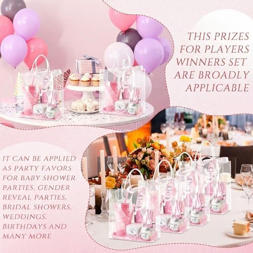 Nuogo 6 Sets New Parent Shower Prizes, Pink Color, Bow Style - Image 6