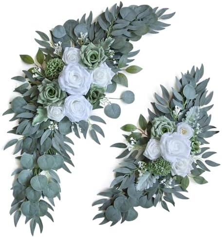 ponatia Artificial Wedding Arch Flowers Set of 2 by ponatia