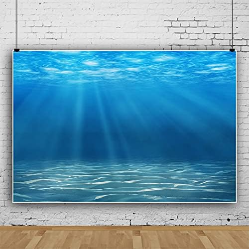 Laeacco Underwater World Background 13x10ft Undersea World Sunlight Deep Sea Blue Water Sun Ray Backdrop Seabed Birthday Party Home Decoration Boy Newborn Photo Studio Aquarium Background - Image 3