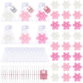 Treela 24 Sets Snowflake Scented Candles Party Favors Pink Gradient by Treela