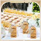 Ecation 40 Set Butterfly Keychains for Guests Wedding Thank You,Gold - Image 6