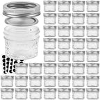 VERONES 40 PACK Mason Jars, 4 OZ Canning Jars Jelly Jars With Regular Lids by VERONES