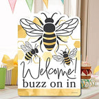 Big Dot of Happiness Little Bumblebee - Party Decorations - Bee Baby Shower or Birthday Party Welcome Yard Sign - Image 4