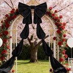 Luxury Giant Velvet Bow Decor Oversized Wall Bow Decorations Bow Decorative for Room Wall Party Birthday Backdrop Baby Shower Decor Front Door Patio Outdoor Wedding Arch - Image 5
