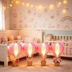 Palmhill 8 Sets 11.8" Hot Air Balloon Decorations Lanterns With Led Light - Image 7