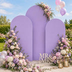 Lavender Arch Cover 7.2ft 6.6ft 6ft Purple Arch Backdrop Cover Set of 3 - Image 4