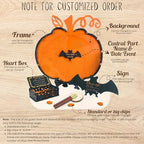Halloween Wedding Guest Book Alternative, Personalized Pumpkin Drop Frame - Image 5