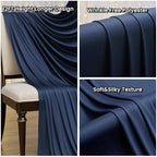 50ftx12ft Navy Blue Backdrop Curtain for Wedding Party 10 Panel 5×12FT Tall - Image 3
