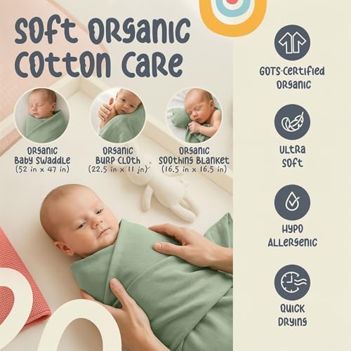 ARI MES Baby Gift Set for Newborns, Baby Shower Gift Basket with Swaddle - Image 3