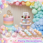 Threehoney 12 Pcs Baby Shower Mini Carriage Decoration, Multicolor - Image 4