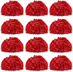 Red Hydrangea Flower Balls for Centerpieces,12 PCS, 8 Inch by DIYDOFUN