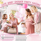 Wesiti 36 Sets Baby Shower Favor for Guests Girl Keychain with Nail Clipper and Bottle Opener Thank You Tag Card Organza Bag - Image 6