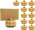 Kate Aspen Place Card Holders (Place Cards Included) - Set of 12 - Table Number Holder for Weddings, Gold Pumpkin Photo Holder for Table Assignments at Bridal Showers or Anniversaries by KateAspen