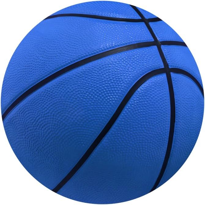 Renaiss 7.2x7.2ft Blue Basketball Round Backdrop Cover Basketball Match Sports Meeting Circle Photography Background Basketball Theme Game Baby Shower Birthday Fans Party Decor Arch Photo Booth Props - Image 2