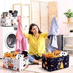 CHENGU 6 Pack Halloween Storage Bins Collapsible Halloween Baskets for Gift - Image 5