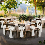 Satin Chair Sashes, Off White, 6 x 108 inch, 50 Pcs - Image 2