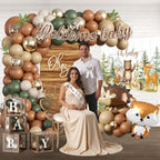 265PCS Woodland Baby Shower Decorations Gender Neutral Serves 25 - Image 4