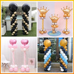 IDAODAN 2 Set Balloon Column Kit and Balloon Pump Electric, Balloon Column Stand with Balloon Pump, 65 inch Height Balloon Tower Stand for Wedding Baby Shower Birthday Party Event Decorations - Image 6