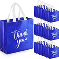 Sweetude 30 Thank You Non Woven Gift Bag, 11 x 12 x 5 Inch, Royal Blue by Sweetude