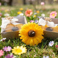 Wedding Favors for Guests Bulk Candle Favors Elegant Sunflower Candles – Baby Shower Communion Baptism Custom Bridal Shower Gifts, (10,20,30,50,100,150 Options Available in Customize Section) by GiftUp