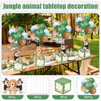 Lenwen 6 Sets Baby Letter Boxes Baby Shower Decor, Bear, Brown - Image 4
