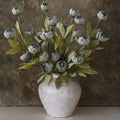 6 Pcs 27" Faux Silk Peony Artificial Flowers Stems for Vase (Dark Gray) by VIERENA