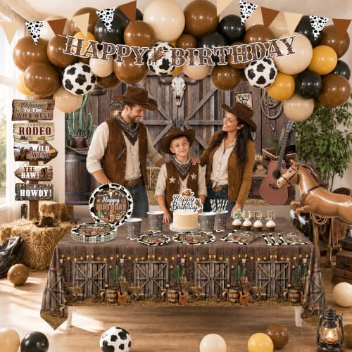 Western Party Decorations, Cowboy Birthday Party Decorations for Boys - Image 5